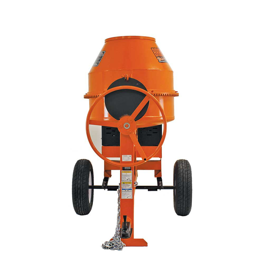 BravePro Concrete Mixer, 9 Cu. Ft. Steel Drum, Honda GX270, Model BRPCM109H