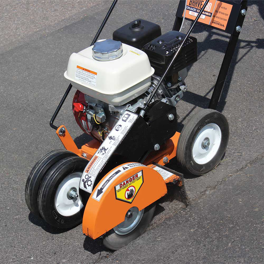 BravePro Crack Cleaner, 8 In. Wire Knot Brush, Honda GX120, Model BRPC105H