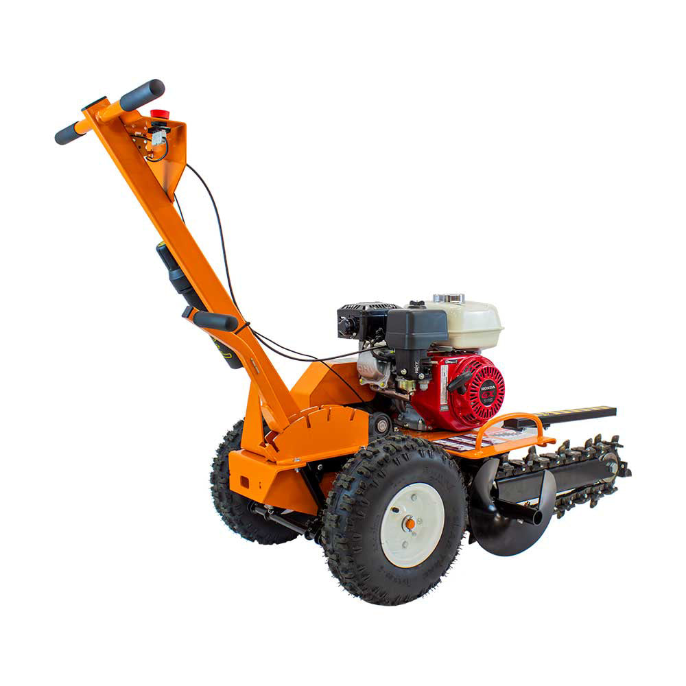BravePro Trencher, 18 In. Shark Chain, Honda GX200, Model BRPT18