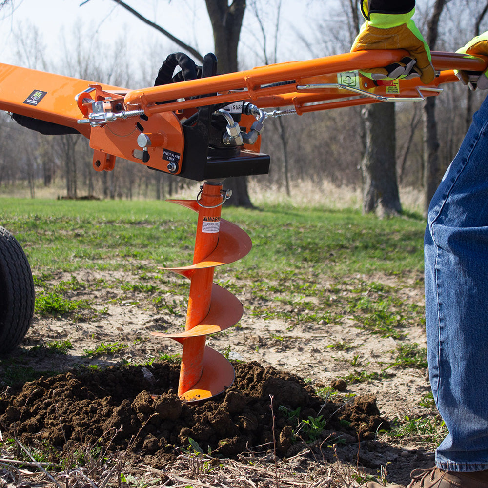 BravePro Towable Hydraulic Auger, 13 HP, 336 Ft. Lbs Torque, Honda GX390, Model BRPA385H