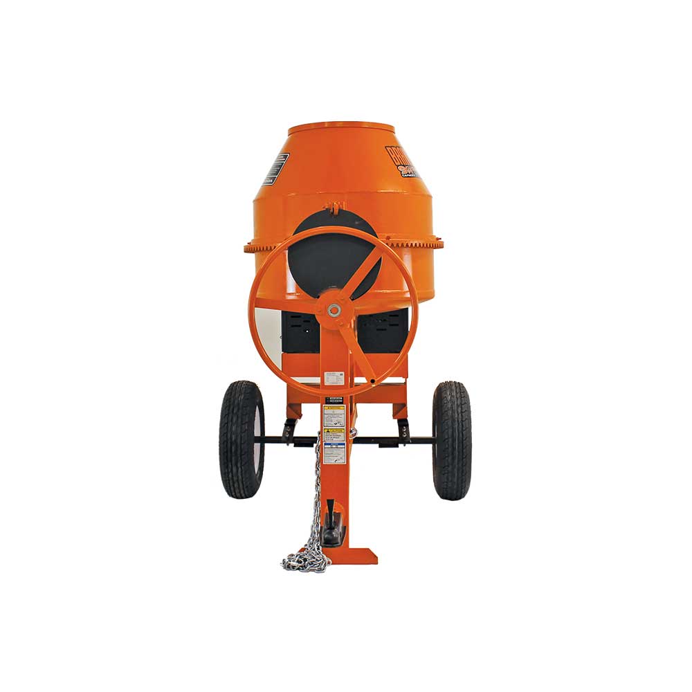 BravePro Concrete Mixer, 7 Cu. Ft. Steel Drum, Honda GX270, Model BRPCM107H