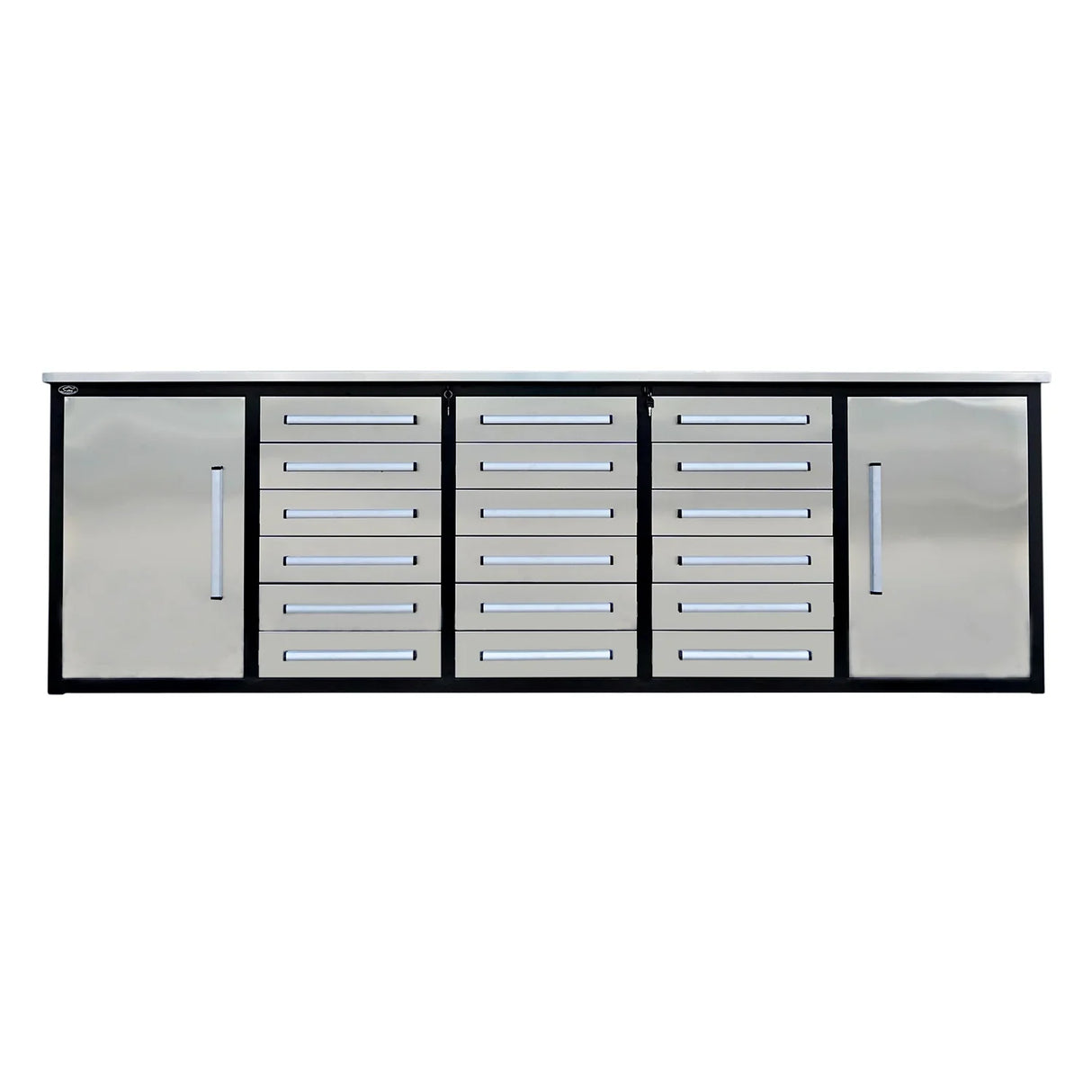 Chery Industrial Garage Storage Cabinet with 18 Drawers and 2 Cabinets 10ft - WW000182