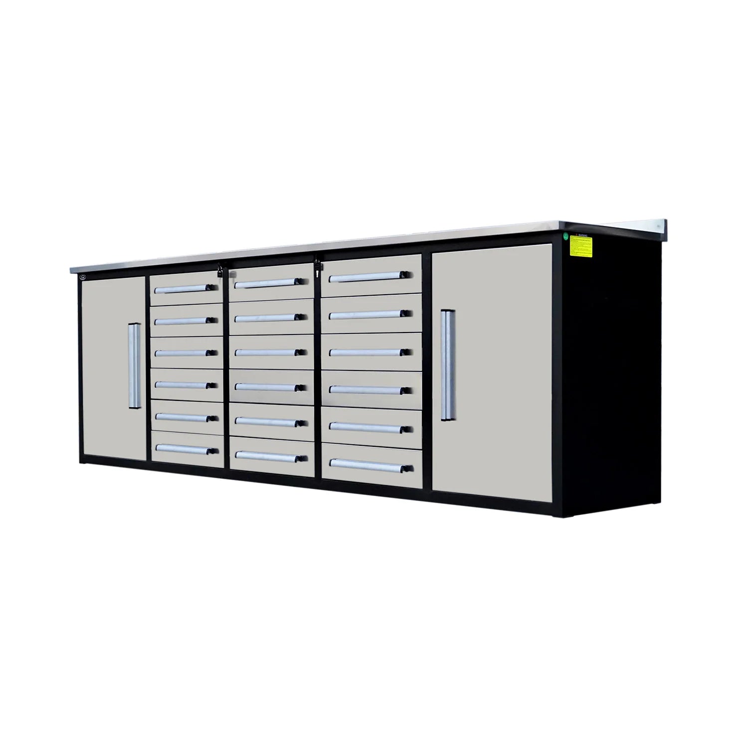 Chery Industrial Garage Storage Cabinet with 18 Drawers and 2 Cabinets 10ft - WW000182