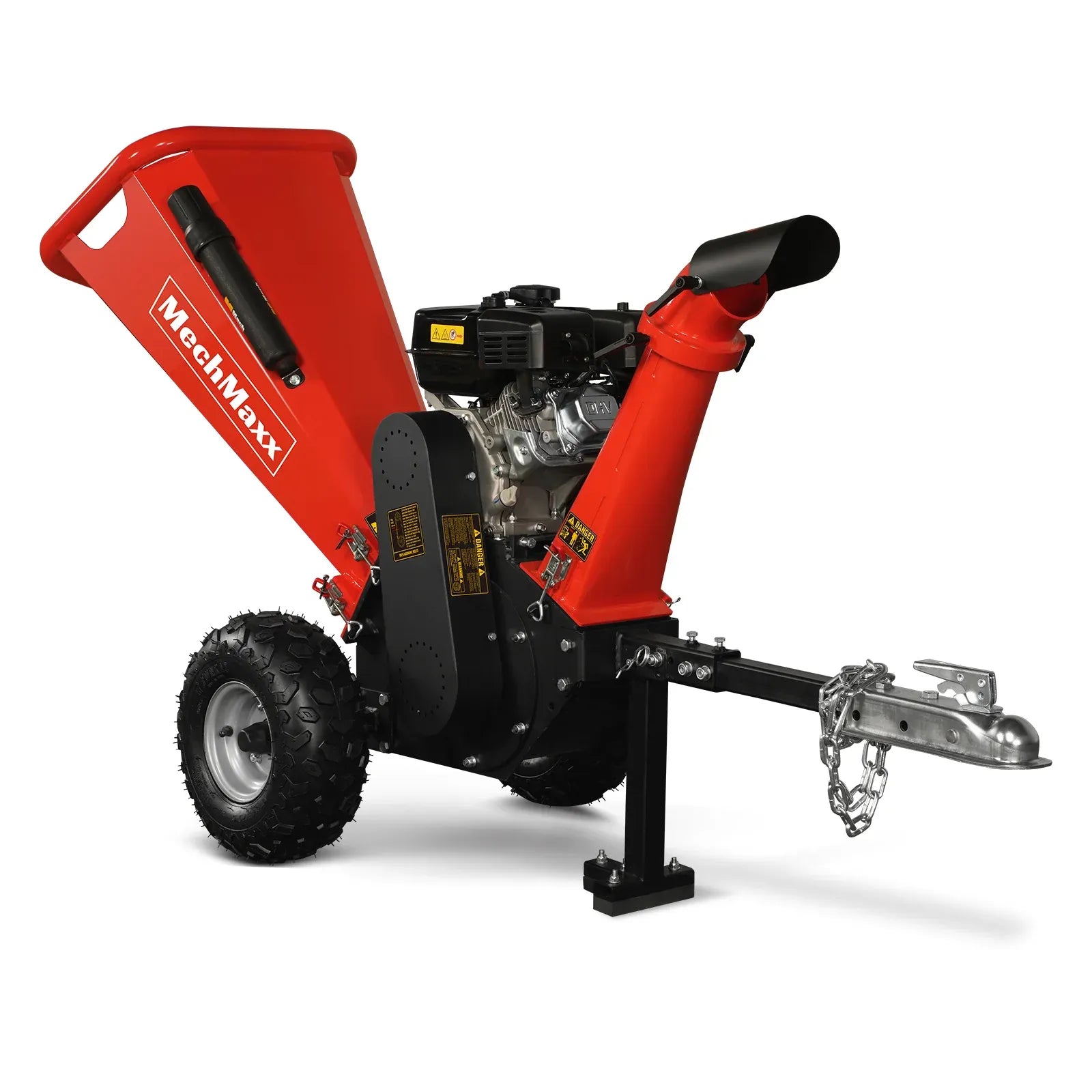 MechMaxx 4" 7HP 212cc DUCAR Gas Powered Wood Chipper with Tow Bar, Model GS650