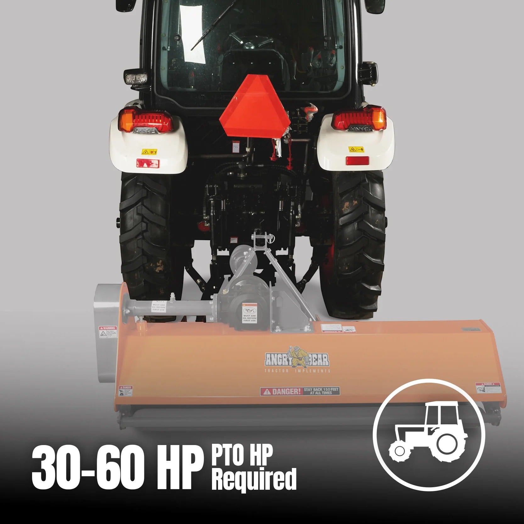 MechMaxx 68" PTO Driven Flail Mower, 3-Point Hitch, 30–60HP, Model NAM68
