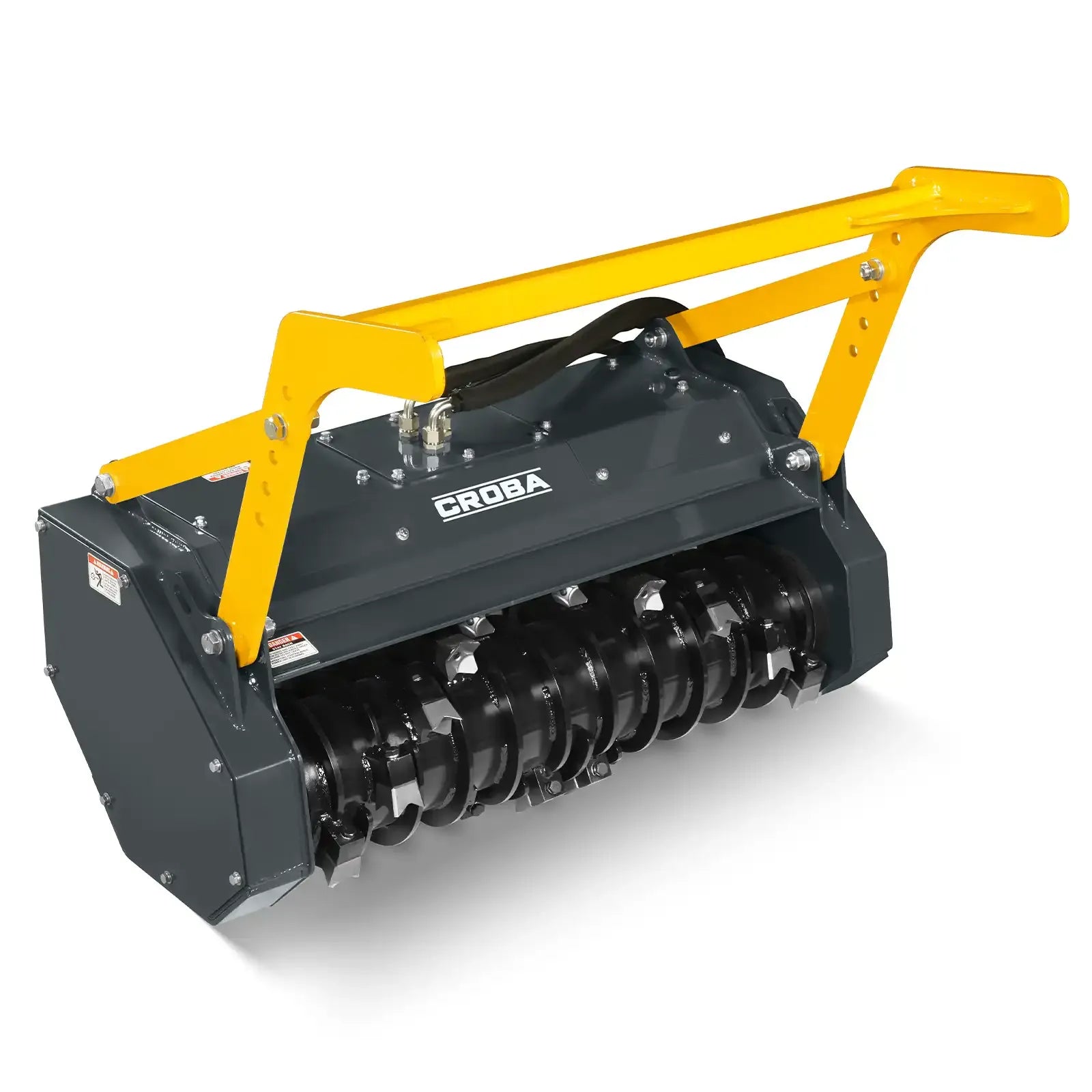 MechMaxx 37" Forestry Drum Mulcher Attachment for Mini Skid Steer with Hydraulic Flow Range 11–16 GPM, Model MCH37