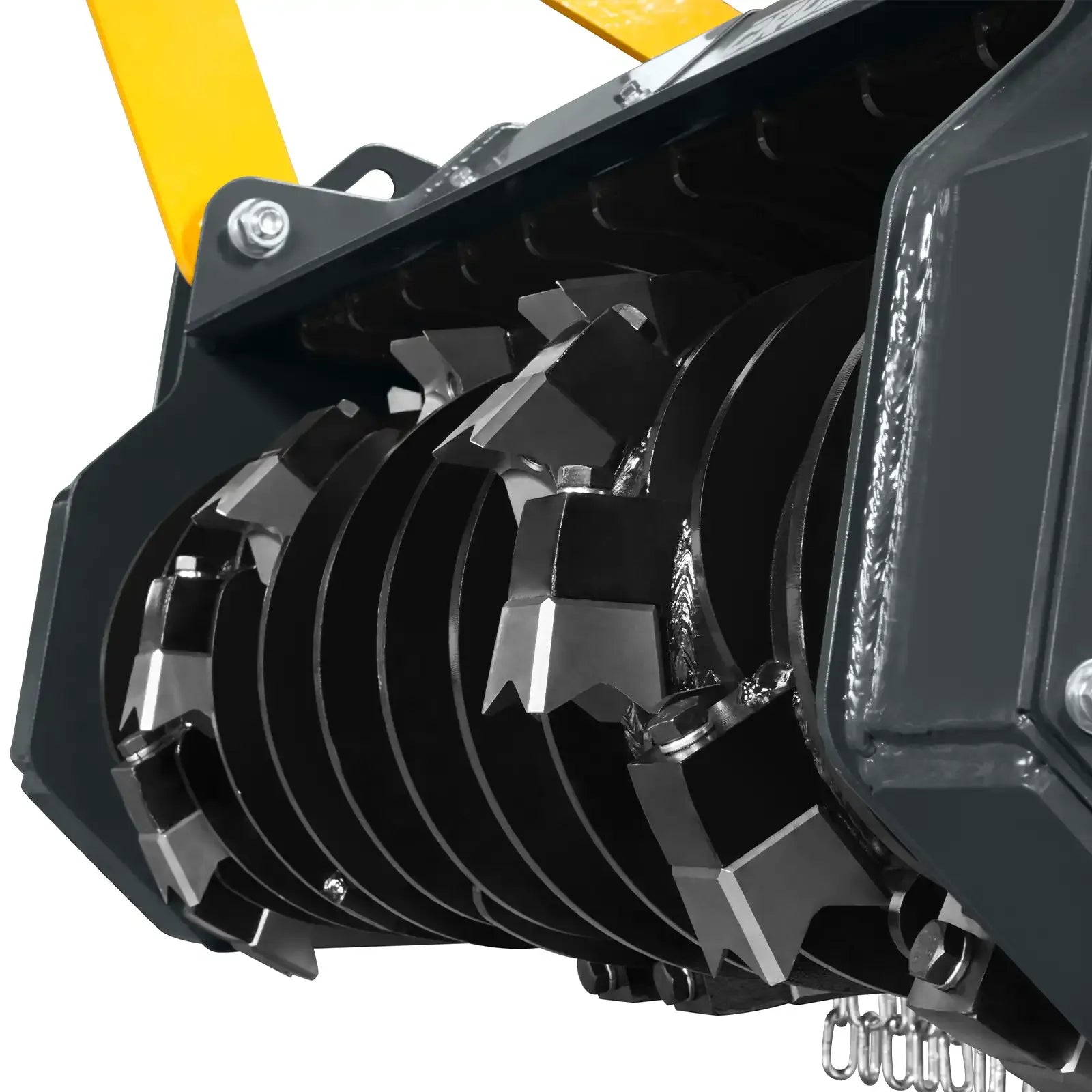 MechMaxx 37" Forestry Drum Mulcher Attachment for Mini Skid Steer with Hydraulic Flow Range 11–16 GPM, Model MCH37