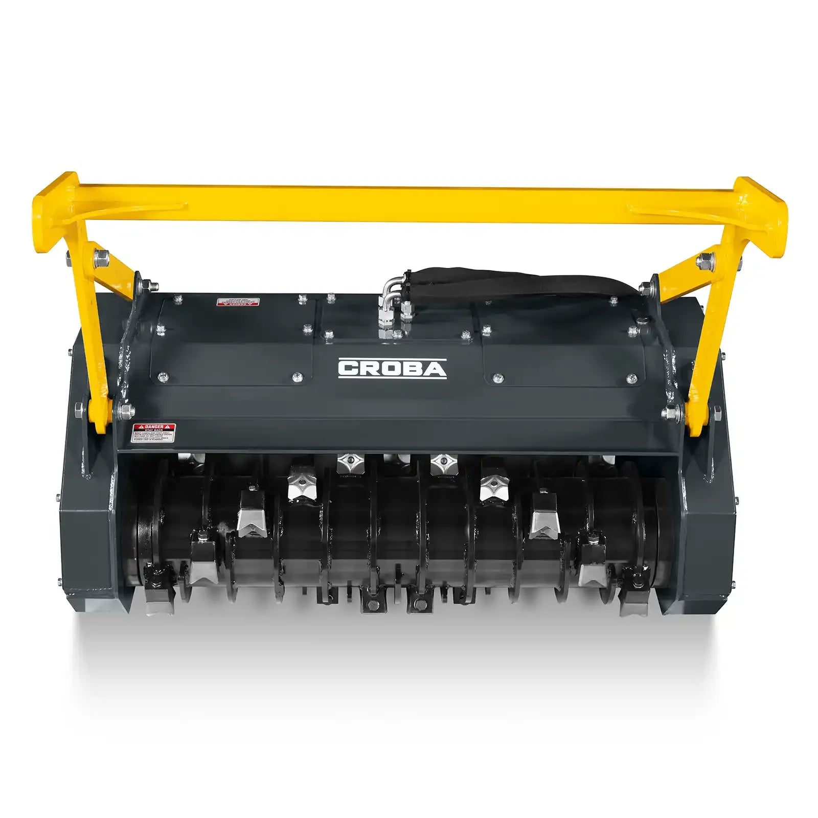 MechMaxx 37" Forestry Drum Mulcher Attachment for Mini Skid Steer with Hydraulic Flow Range 11–16 GPM, Model MCH37