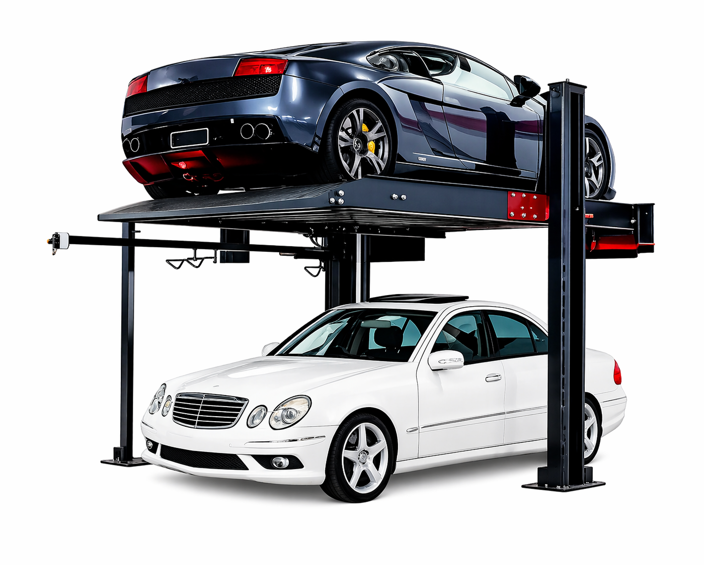 Katool KT-P2700 6,600 lb 2-Post Parking Lift for Home Garage Storage