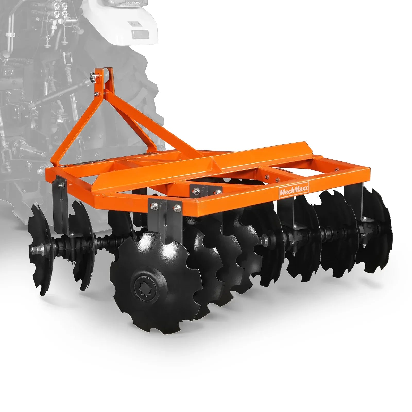 MechMaxx 60" Tractor Notched Disc Harrow, 3-Point Hitch, Model DH60