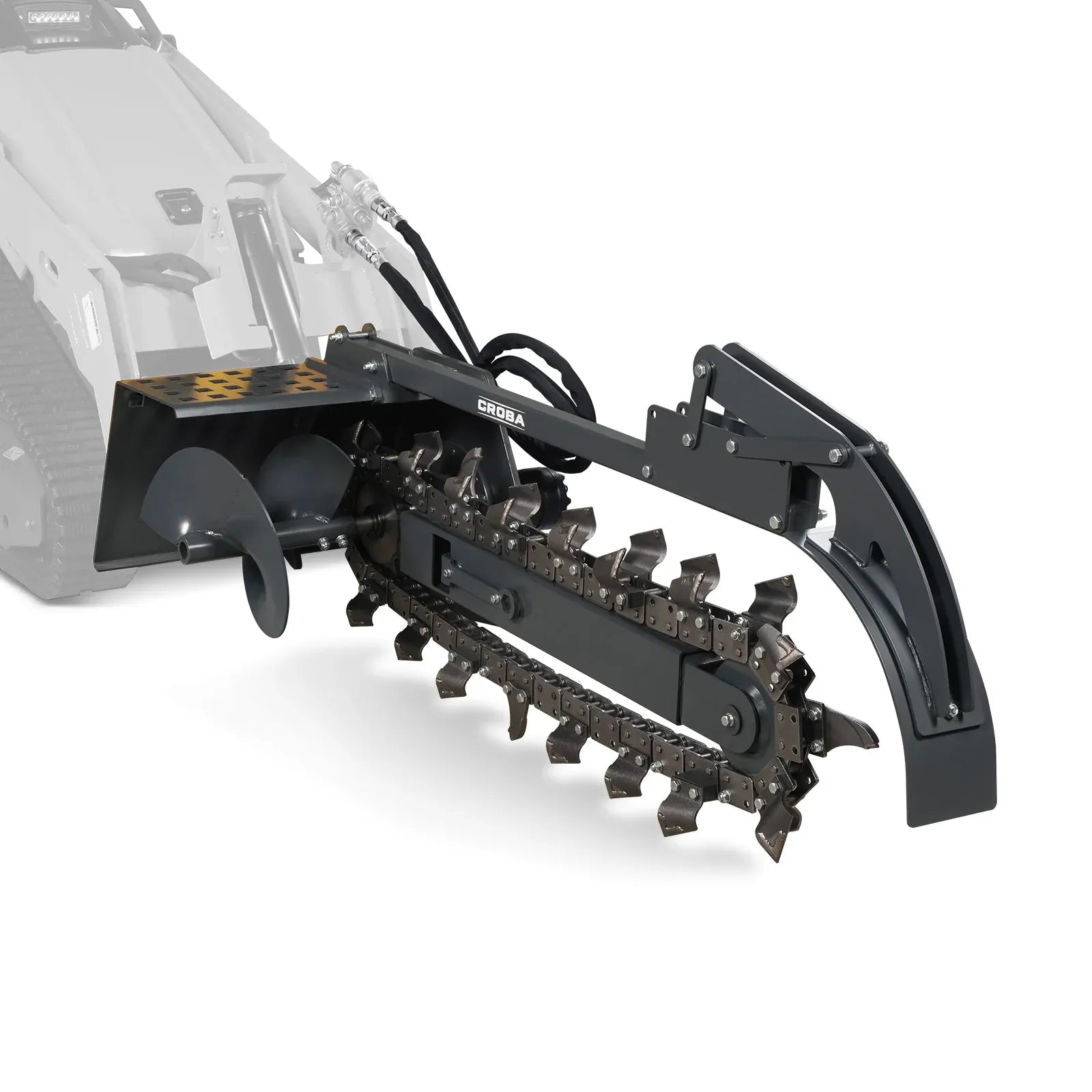 MechMaxx 20" Cutting Depth Trencher Attachment for Mini Skid Steer