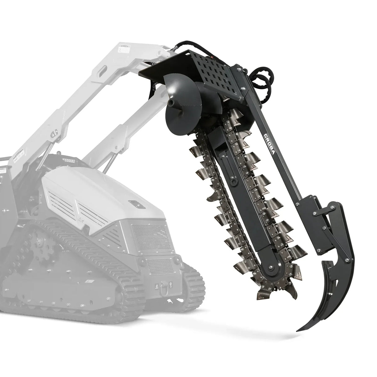 MechMaxx 20" Cutting Depth Trencher Attachment for Mini Skid Steer