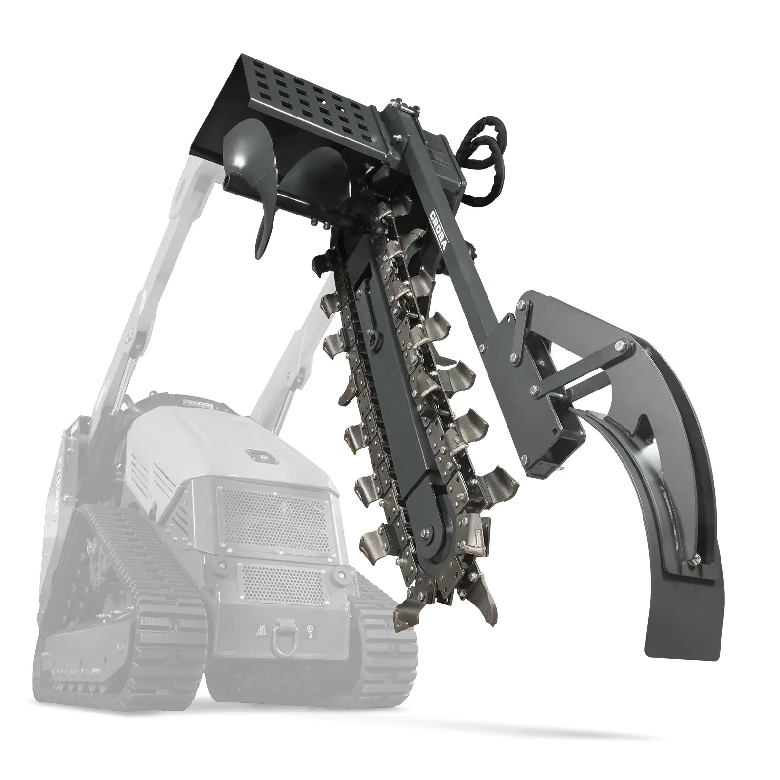 MechMaxx 20" Cutting Depth Trencher Attachment for Mini Skid Steer
