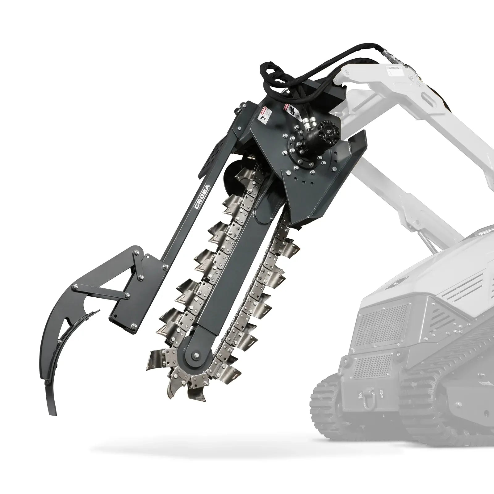 MechMaxx 20" Cutting Depth Trencher Attachment for Mini Skid Steer