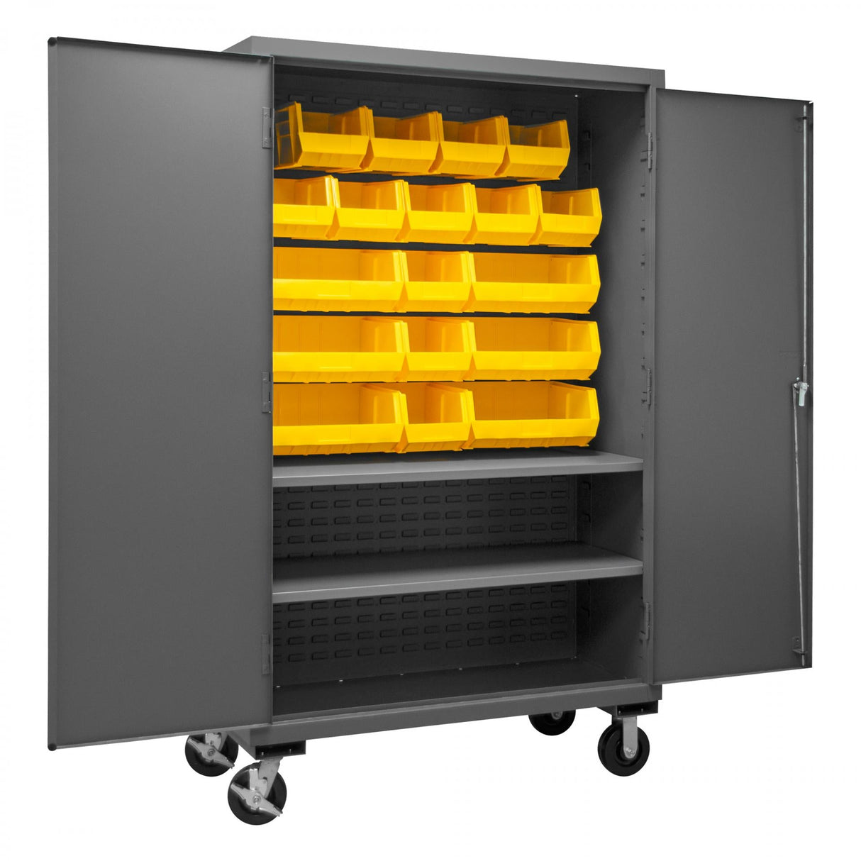 Durham 2502M-BLP-18-2S-95 Bin Storage Cabinet