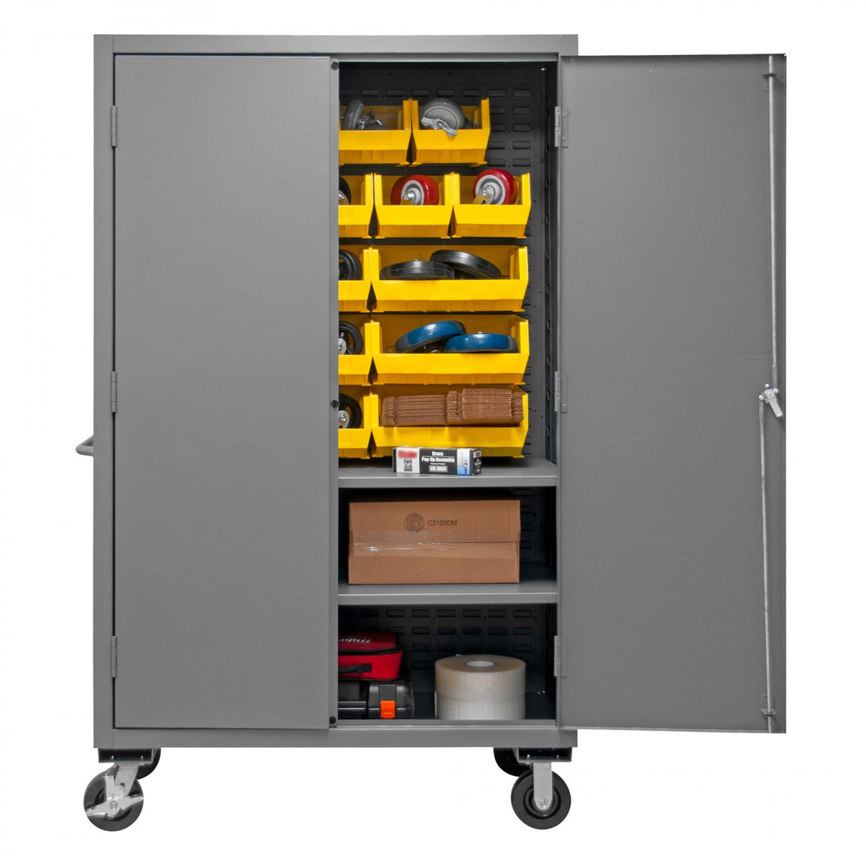 Durham 2502M-BLP-18-2S-95 Bin Storage Cabinet