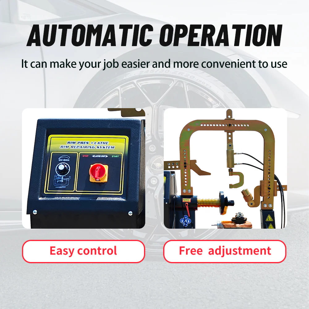 Katool KT-WL75 Rim Straightener with Integrated Cutting Tool