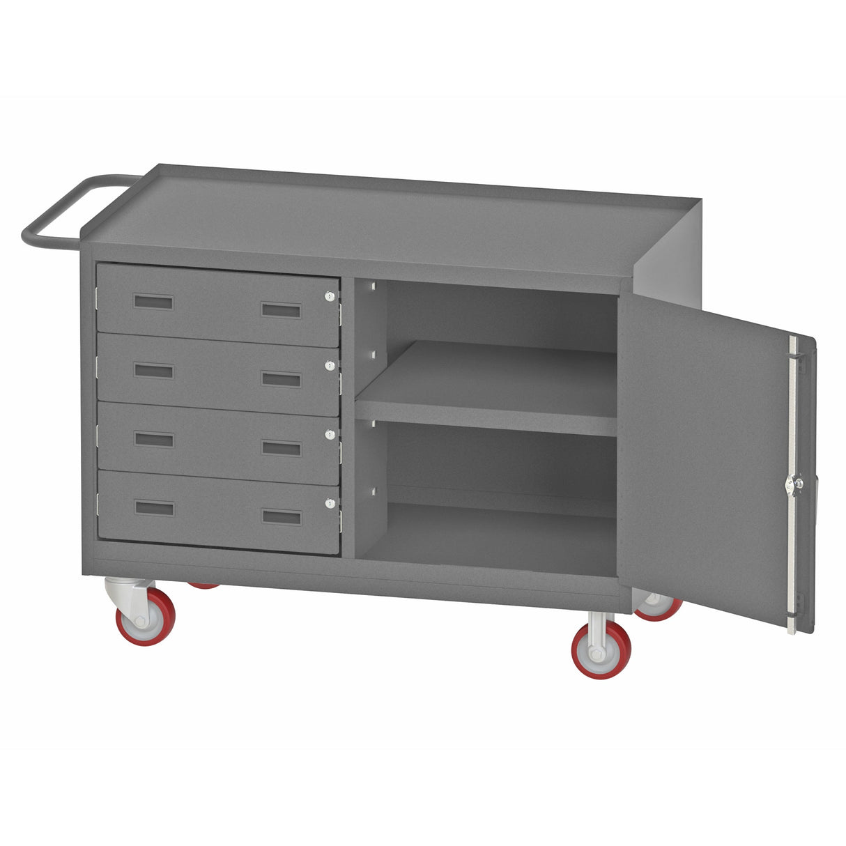 Durham 3401NVS-5PU-95 Mobile Bench Cabinet