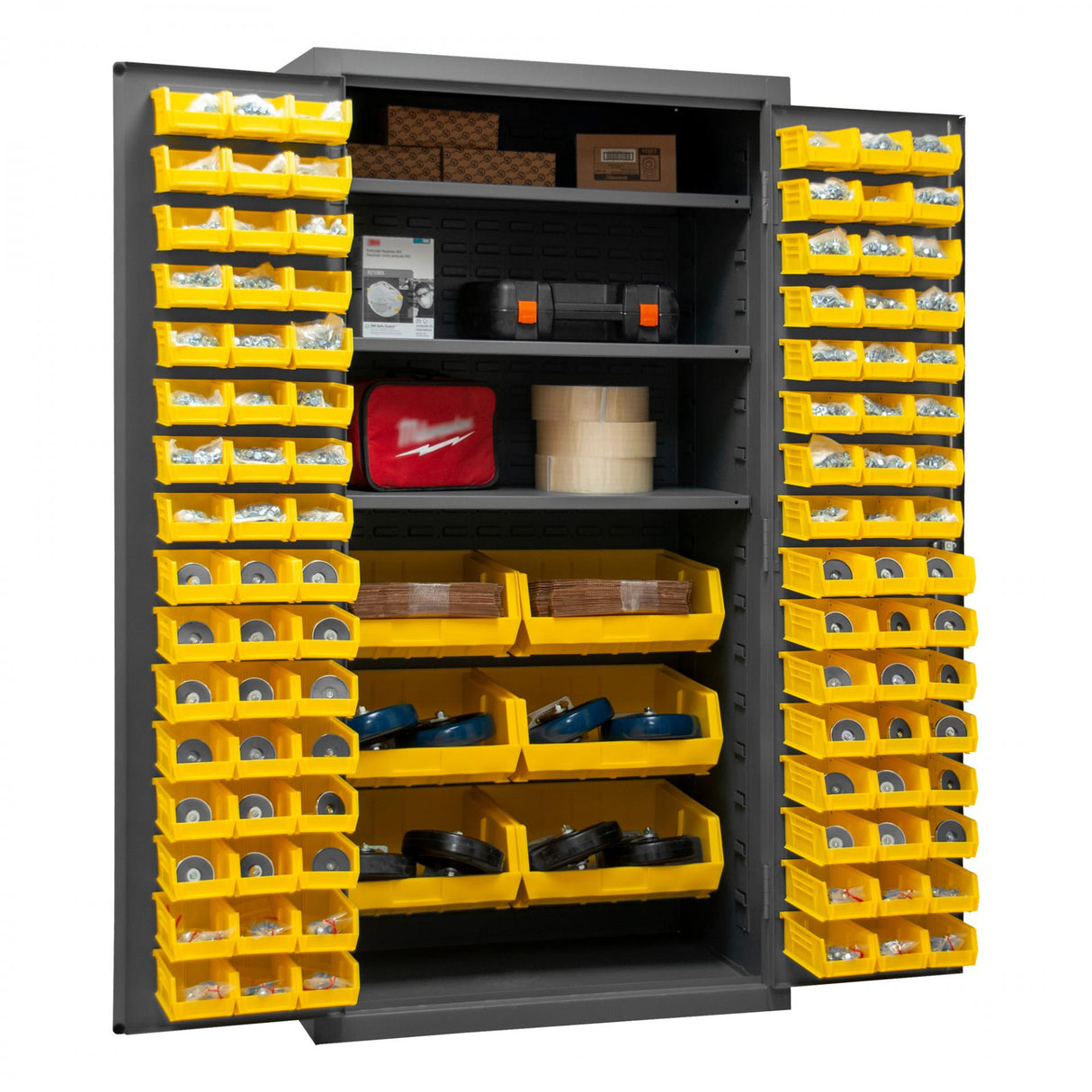 Durham 3501-BDLP-102-3S-95 Bin Storage Cabinet
