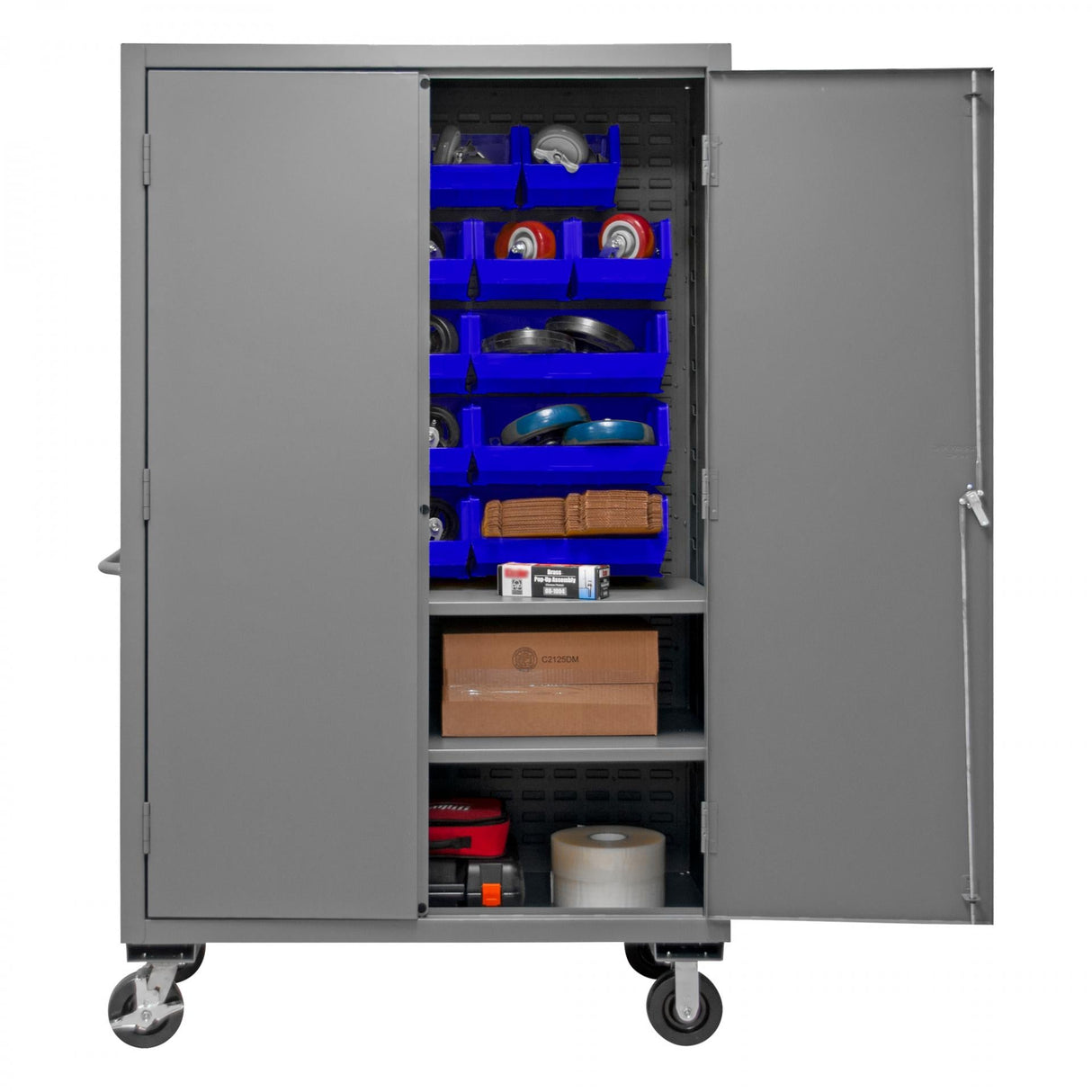 Durham 3502M-BLP-18-2S-5295 Bin Storage Cabinet