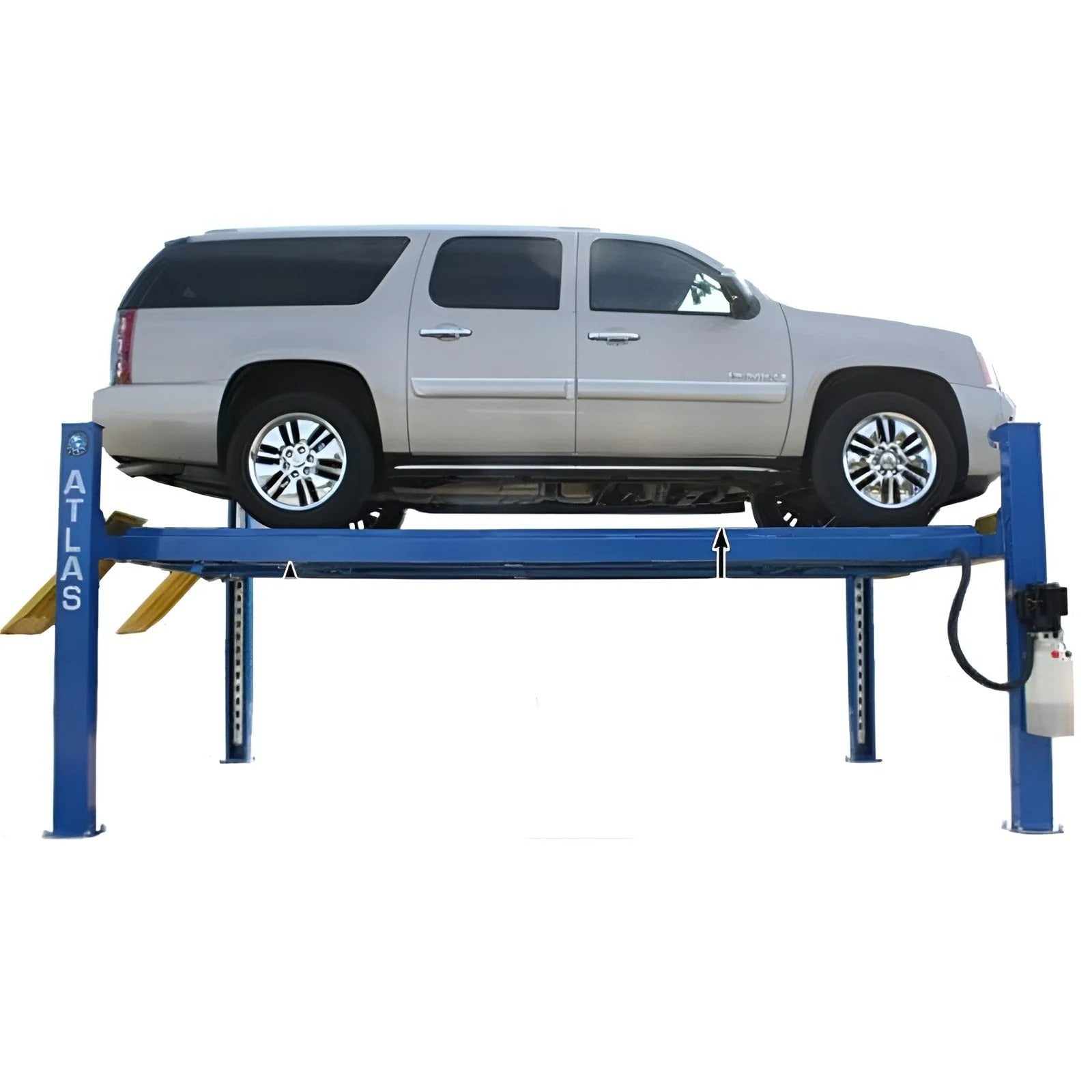 Atlas 12,000 lb 4-Post Alignment Lift with Turntables and Slip Plates for Professional Wheel Alignment