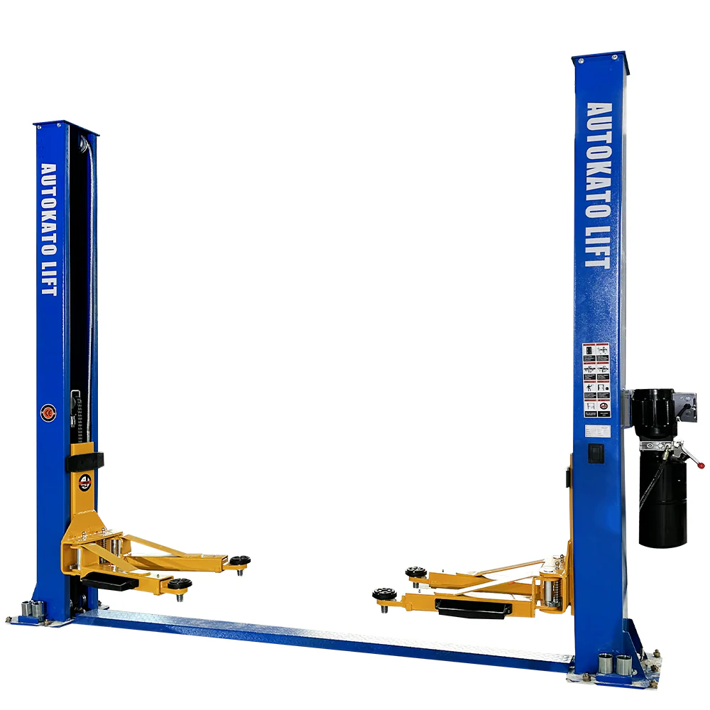 Katool KT-H105 10,000 lb 2-Post Vehicle Lift with Dual Hydraulic Cylinders