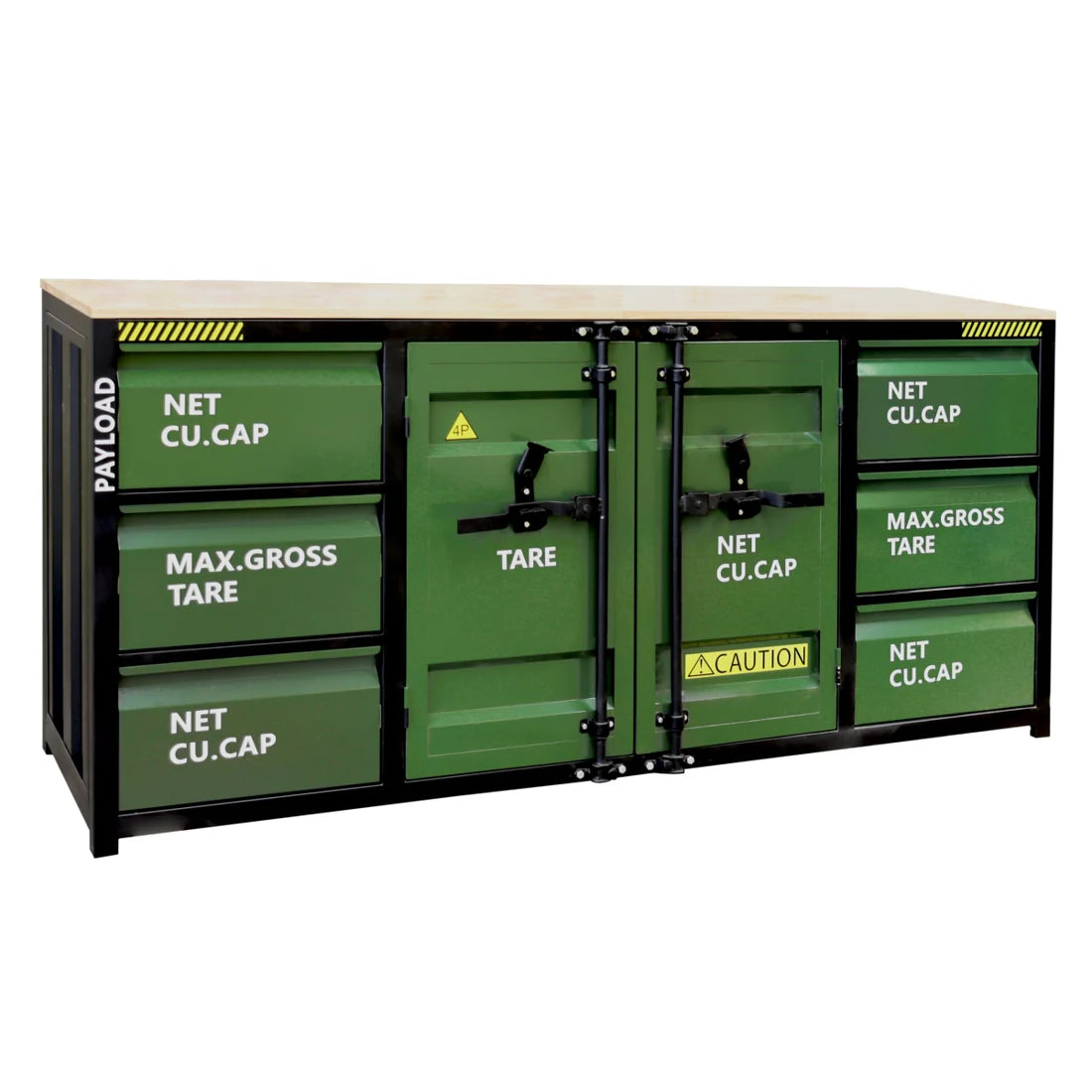 Chery Industrial 6.5ft Workbench Cabinet with 6 Drawers - SUIWB6506DGN01