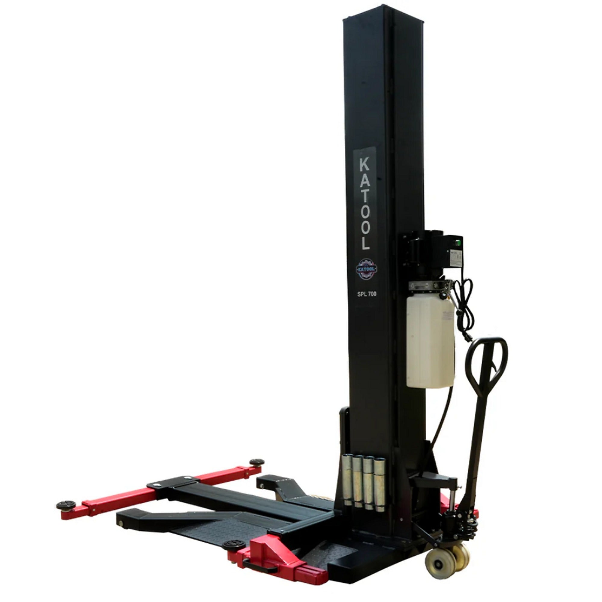 Katool KT-SPL700 6,600 lb Portable 2-Post Platform Parking Lift for Home Storage