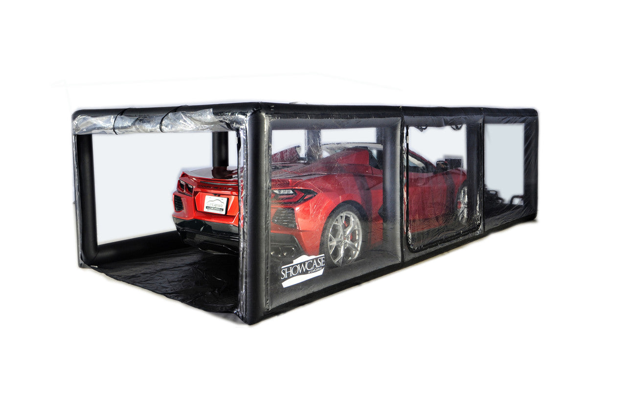 CarCapsule 18 ft ShowCase Indoor Black Cover – Stacker Edition - CCSH18STACKER