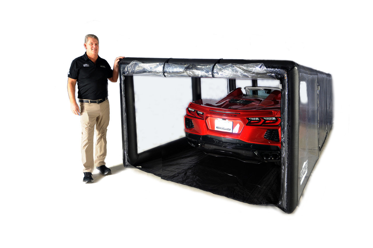 CarCapsule 18 ft ShowCase Indoor Black Cover – Stacker Edition - CCSH18STACKER