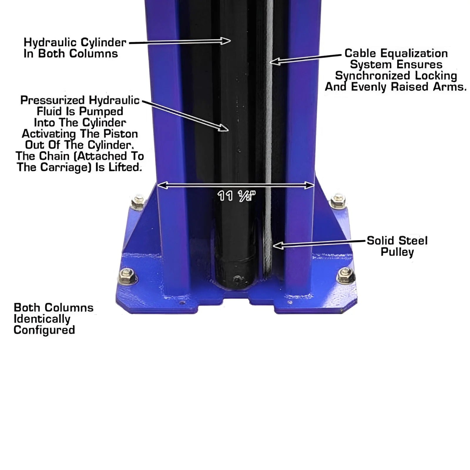 Atlas 9KOHX 9,000 lb Overhead 2-Post Lift