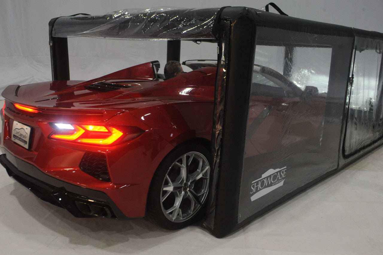 CarCapsule 18 ft ShowCase Indoor Black Cover – Stacker Edition - CCSH18STACKER