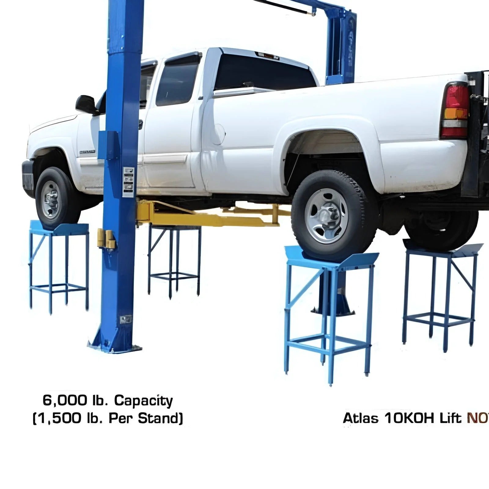 Atlas Set of 4 Wheel Alignment Stands with 6,000 lb Capacity