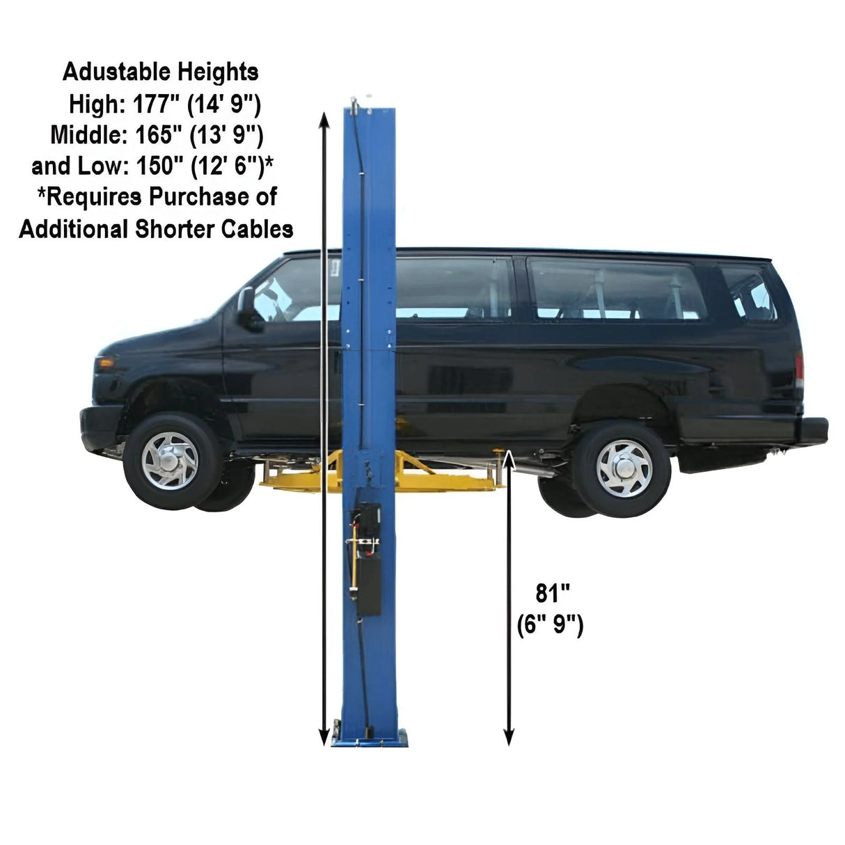 Atlas PV12PX 12,000 lb Overhead 2-Post Lift