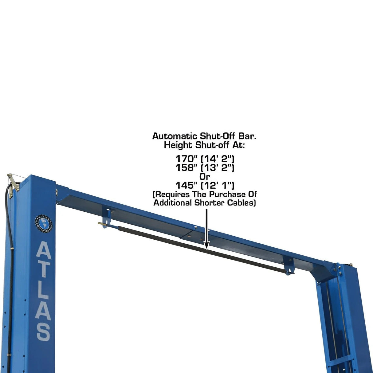 Atlas PV12PX 12,000 lb Overhead 2-Post Lift