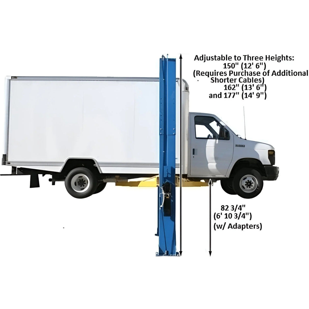 Atlas PV15PX 15,000 lb Heavy-Duty Overhead 2-Post Lift – Extra Tall & Wide Commercial Vehicle Lift