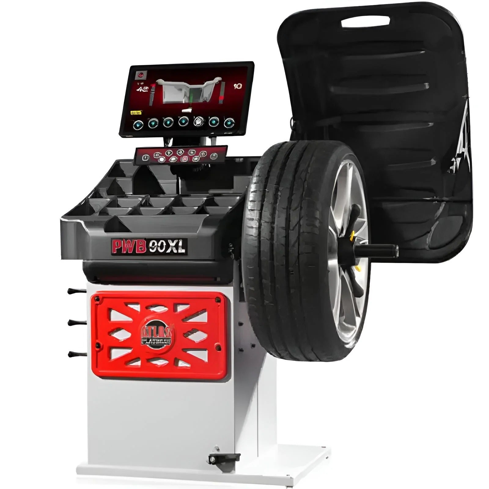 Atlas Platinum PTC500 Center Post Tire Changer and PWB90XL 3D Wheel Balancer Combo