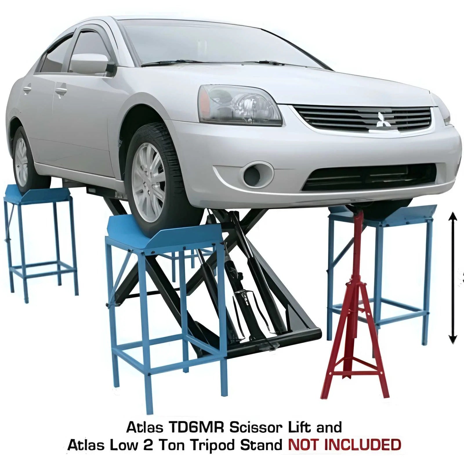 Atlas Alignment Wheel Stand and Turntable Package for 4-Wheel Alignment Setups
