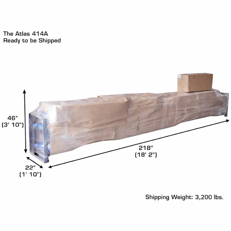 Atlas 414A 14,000 lb 4-Post Alignment Lift with Adjustable Turntables and Built-In Slip Plates