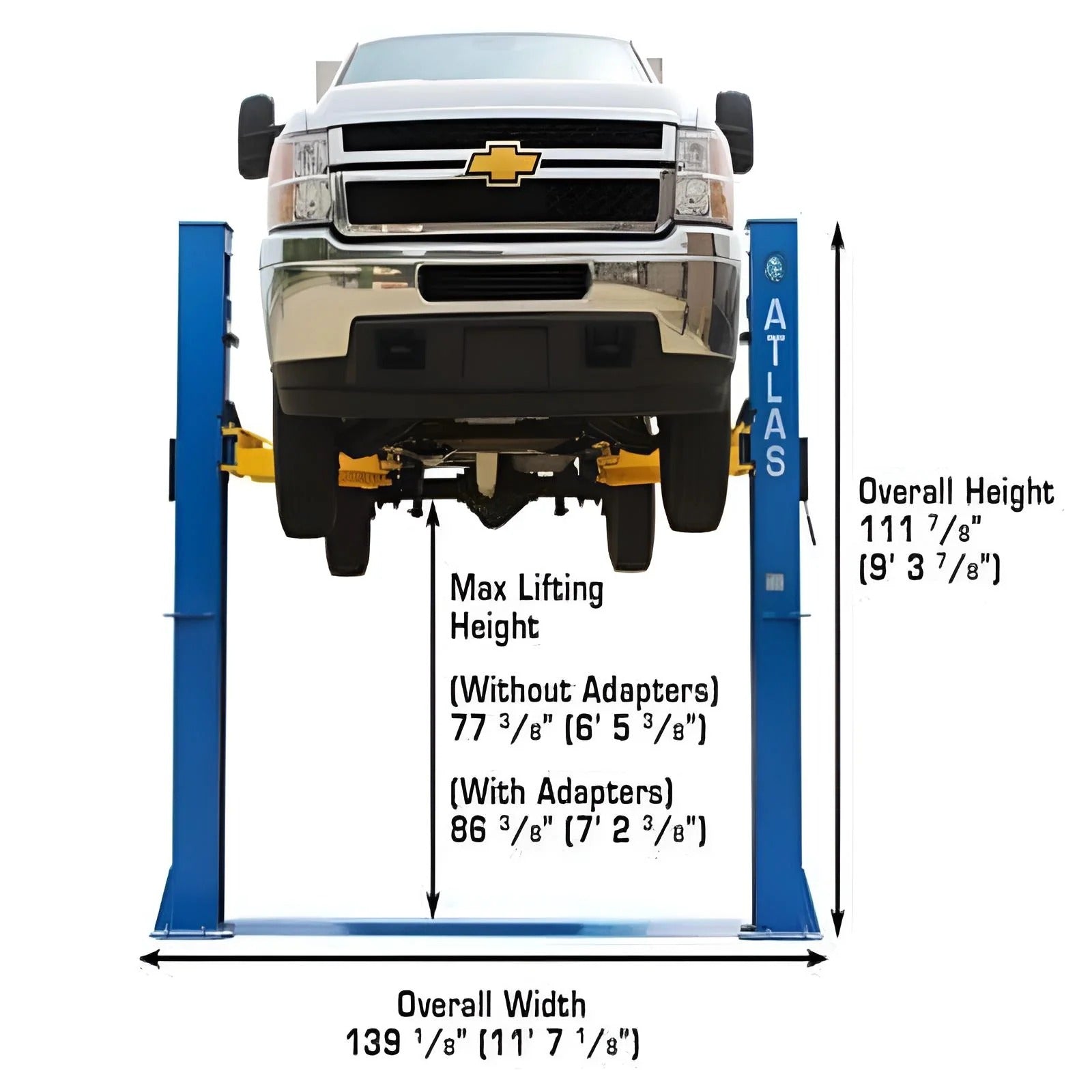 Atlas BP10000X 10,000 lb Baseplate 2-Post Lift