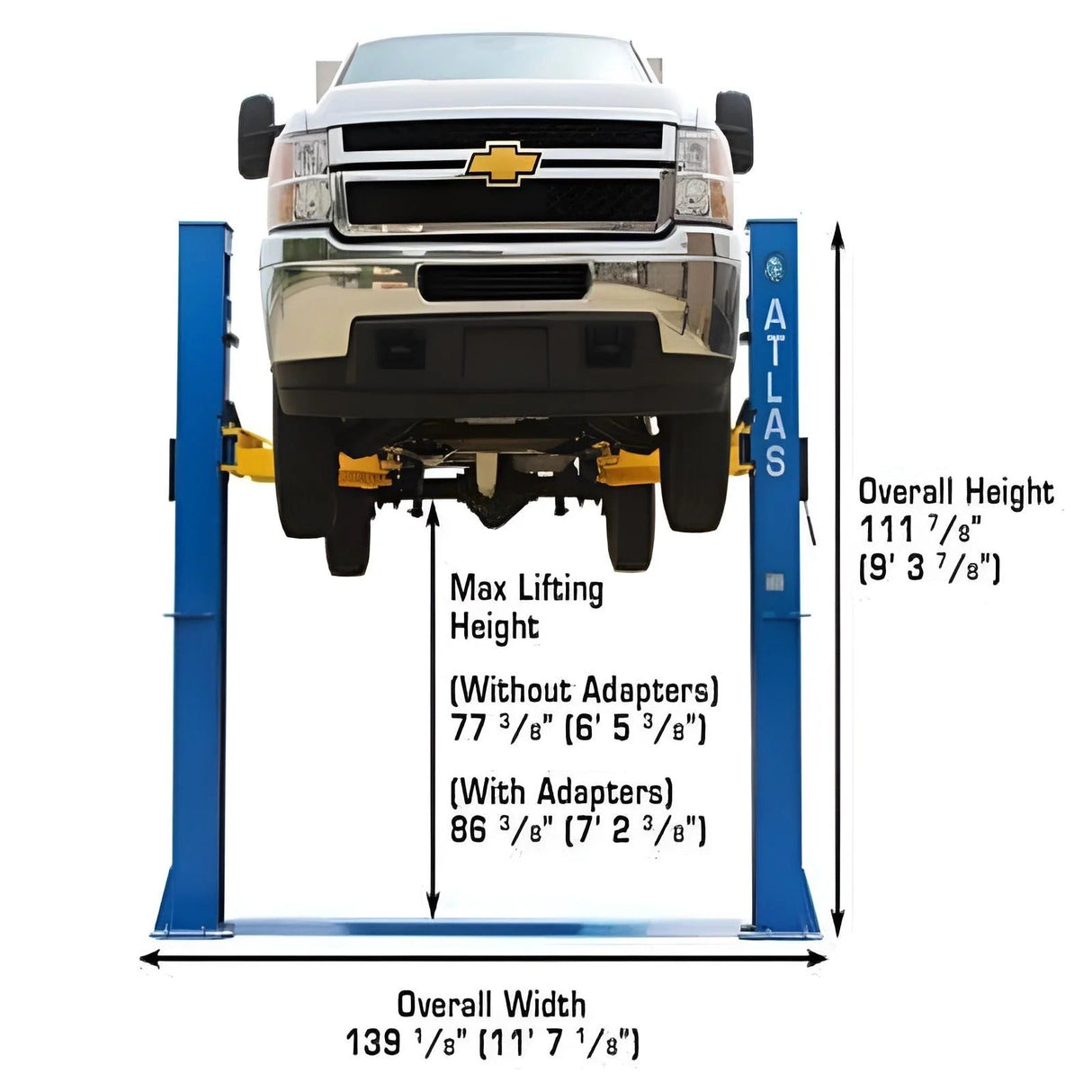 Atlas BP10000X 10,000 lb Baseplate 2-Post Lift
