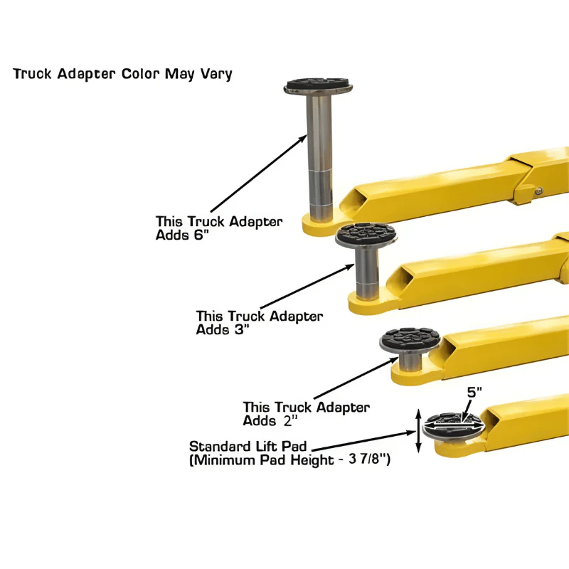 Atlas BP8000 2-Post Lift and Lawn Mower Adapter Combo