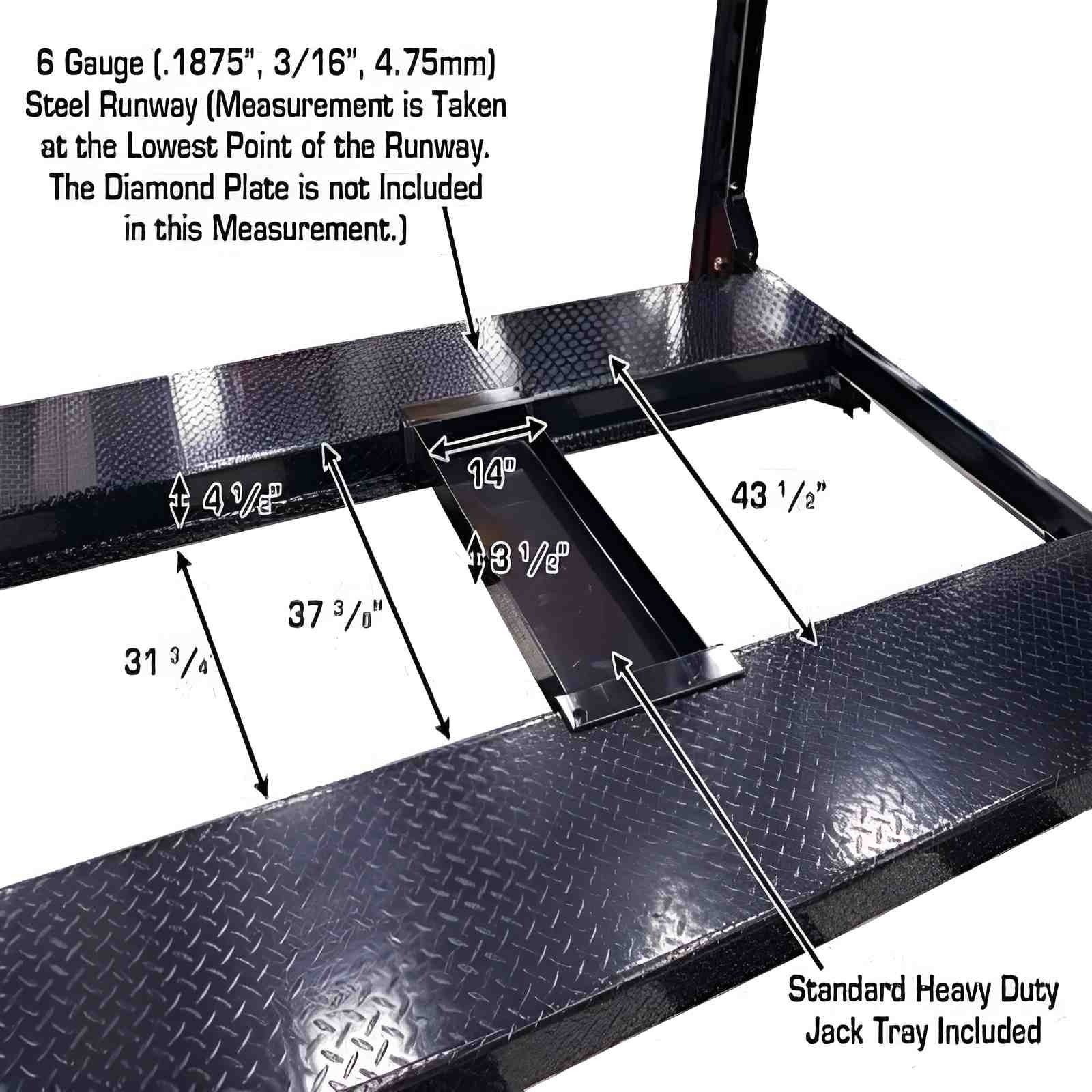 Atlas Garage PRO 8000EXT 4-Post Lift with RJ35 Sliding Bridge Jacks Combo (8,000 lb Capacity)