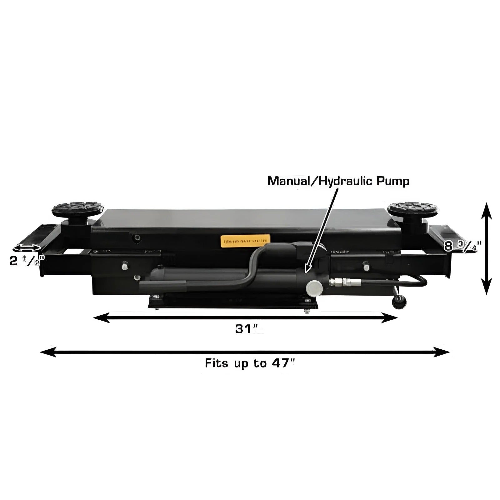 Atlas Equipment Premium 408SL 4 Post Lift + RJ35 Sliding Jacks Combo