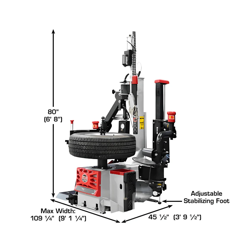 Atlas Platinum PTC500 Center Post Tire Changer with Dual Assist Arms and Leverless System