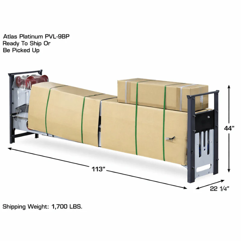 Atlas PVL9BP 9,000 lb ALI Certified Baseplate 2-Post Lift