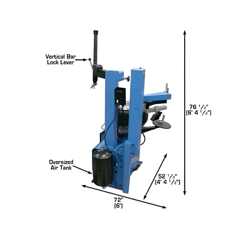 Atlas TC229LH Rim-Clamp Tire Changer with Left-Hand Assist Arm