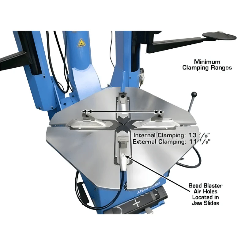 Atlas TC289 Tire Changer with Dual Assist Arm System for Low-Profile and Run-Flat Tires