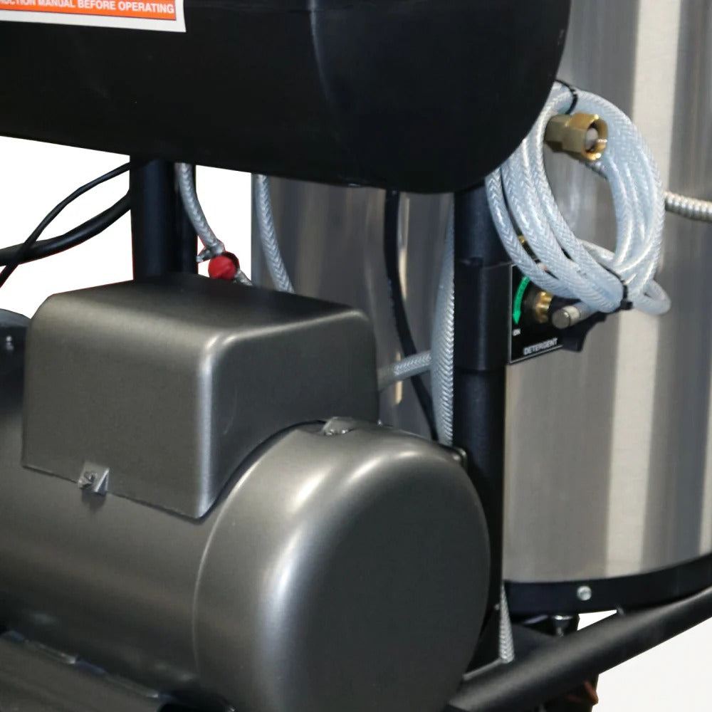 BE Power Equipment Hot Water Electric Pressure Washer 1000 PSI 2.0 GPM General T9051EBF Triplex Pump - 1250