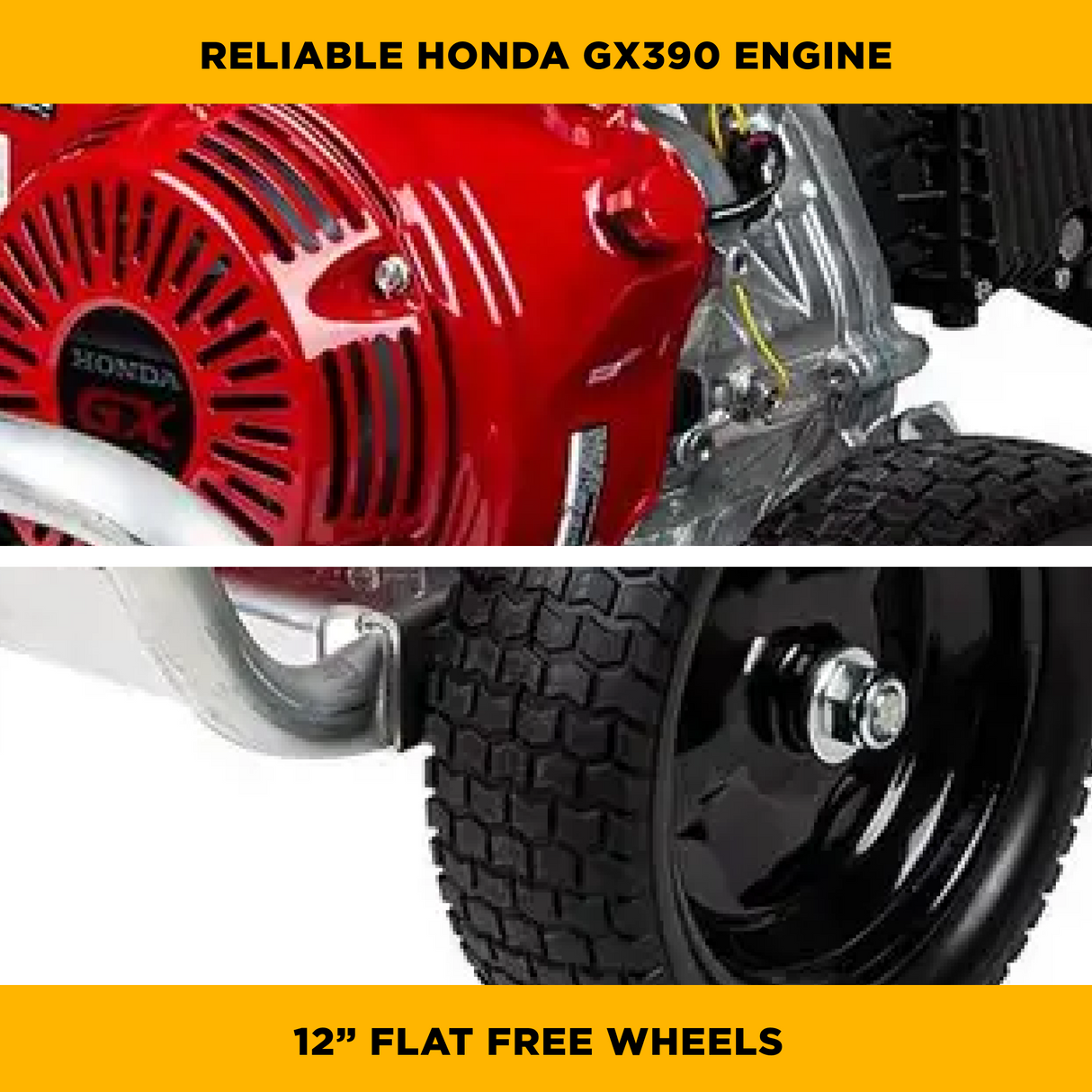 BE Power Equipment Gas Pressure Washer 4,200 PSI 4.2 GPM Cold Water with Honda GX390 Engine and General Triplex Pump - B4213HAGS - view 7